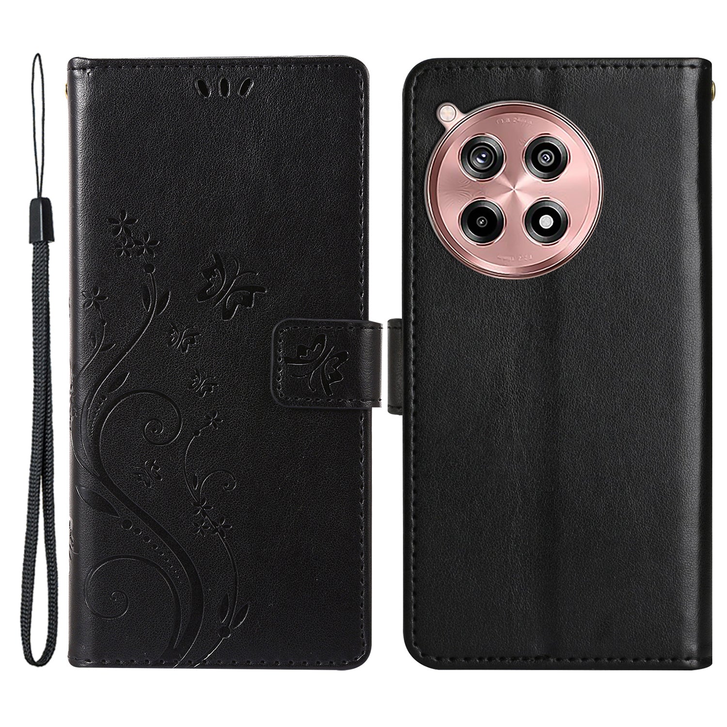 For OnePlus 12R 5G / Ace 3 5G Case Imprinted Butterfly Pattern Card Slots Phone Cover For OnePlus 12R 5G / Ace 3 5G Case Imprinted Butterfly Pattern Card Slots Phone Cover